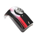 Front fairing, black, red stripes - NIU