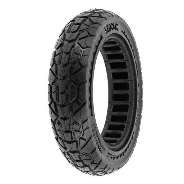Pneumatique trottinette plein, noir, 10 x 2,125, offroad - NEDONG