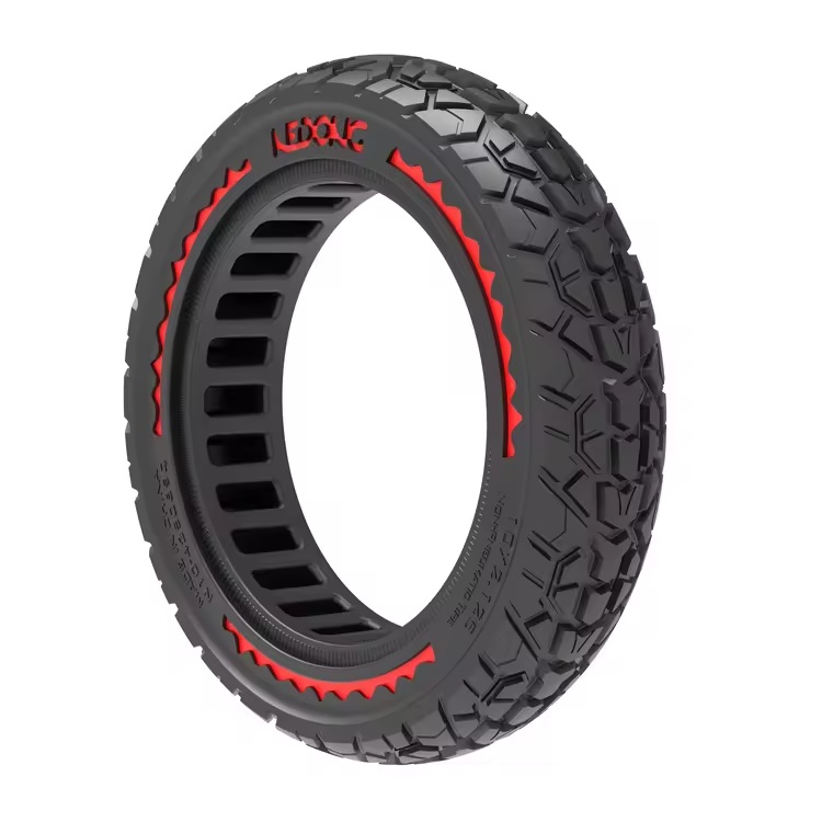 Solid scooter tire, off road, red, 10 x 2,125 - NEDONG
