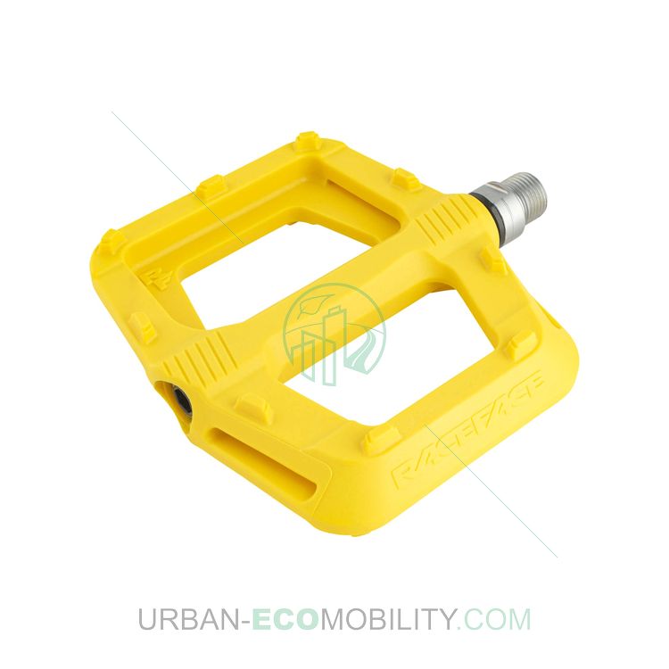 Paire de pédales RIDE plates VTT, jaunes - RACEFACE
