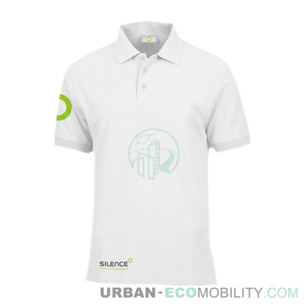 White polo shirt - SILENCE