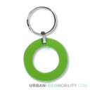 Green SILENCE ring key ring - SILENCE