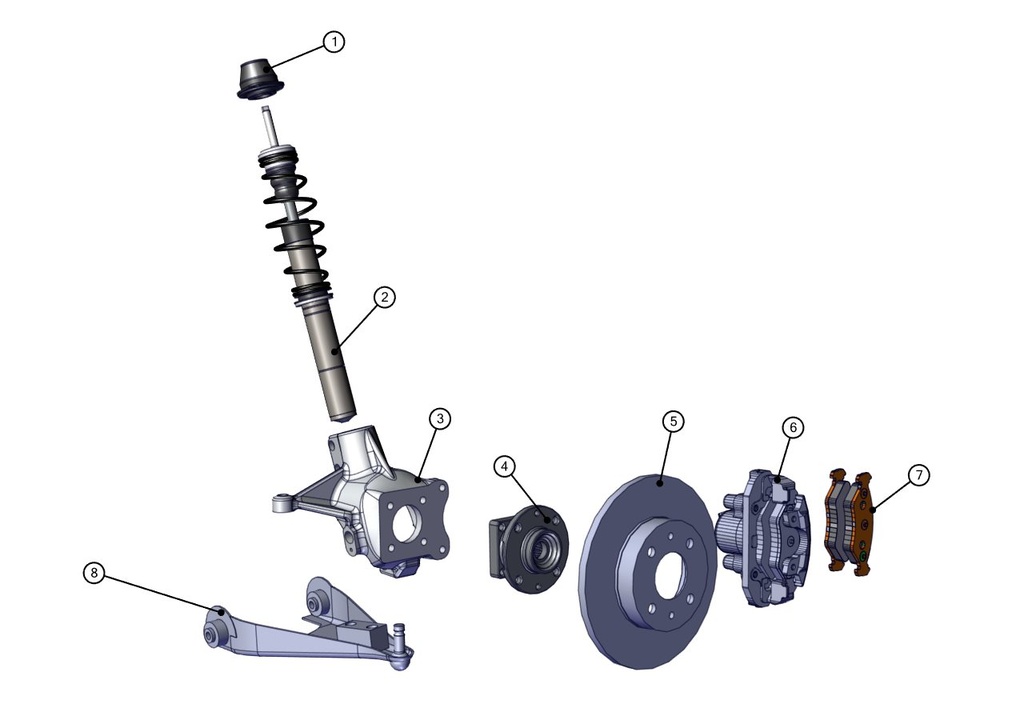Front brake disc - TAZZARI