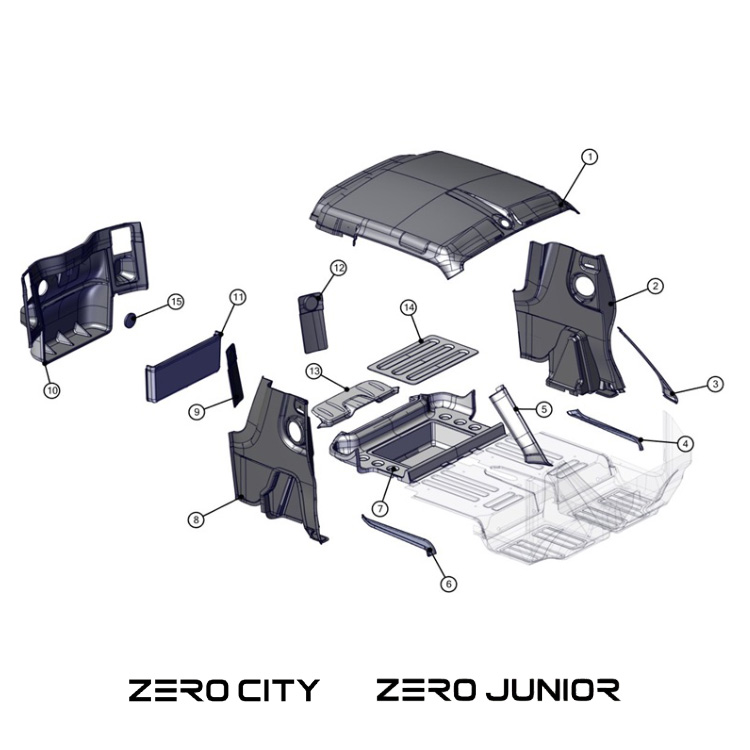 Bouchon d'inspection du numéro de chassis CITY / JUNIOR - TAZZARI