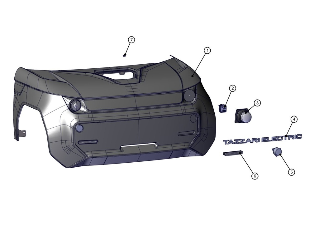 Headlight positioning motor - TAZZARI