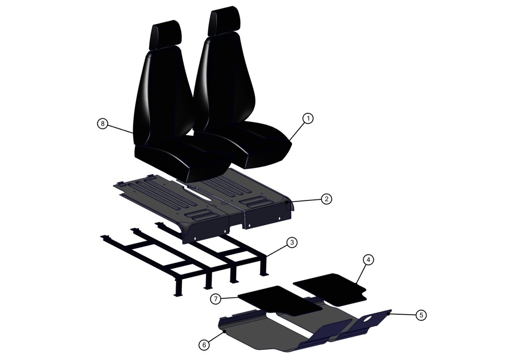 Left front floor fairing - TAZZARI