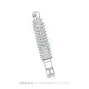 Rear shock absorber - SILENCE