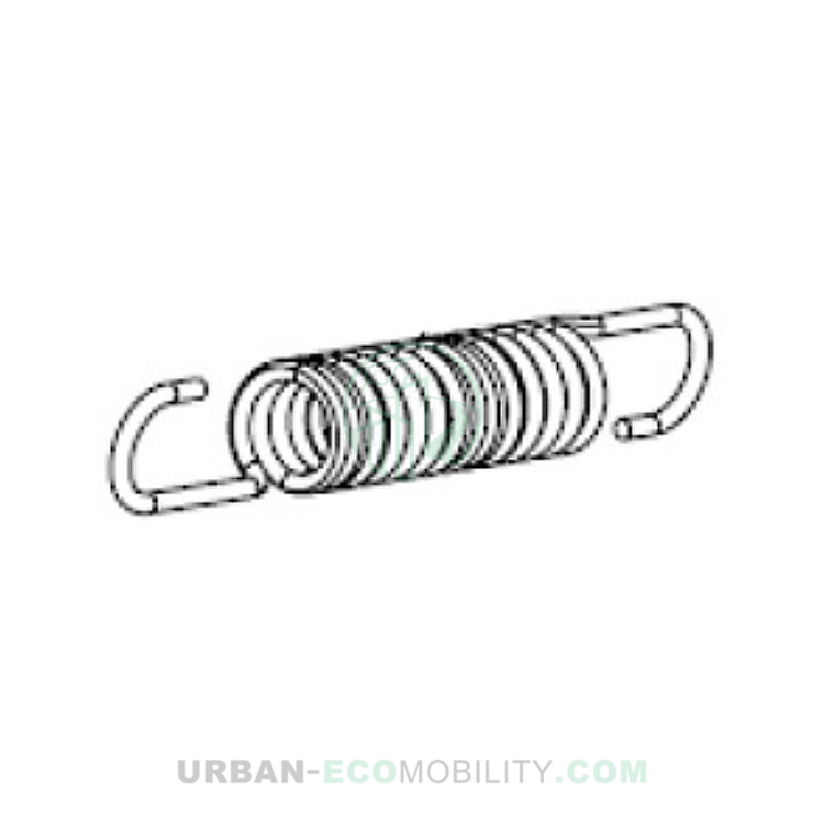 Center stand outer spring 3,5 x 137 - SILENCE