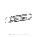 Center stand outer spring 3,5 x 137 - SILENCE