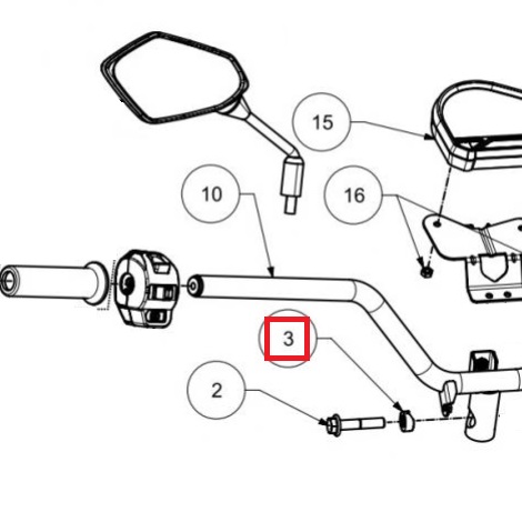 Handlebar fixing bush - SILENCE