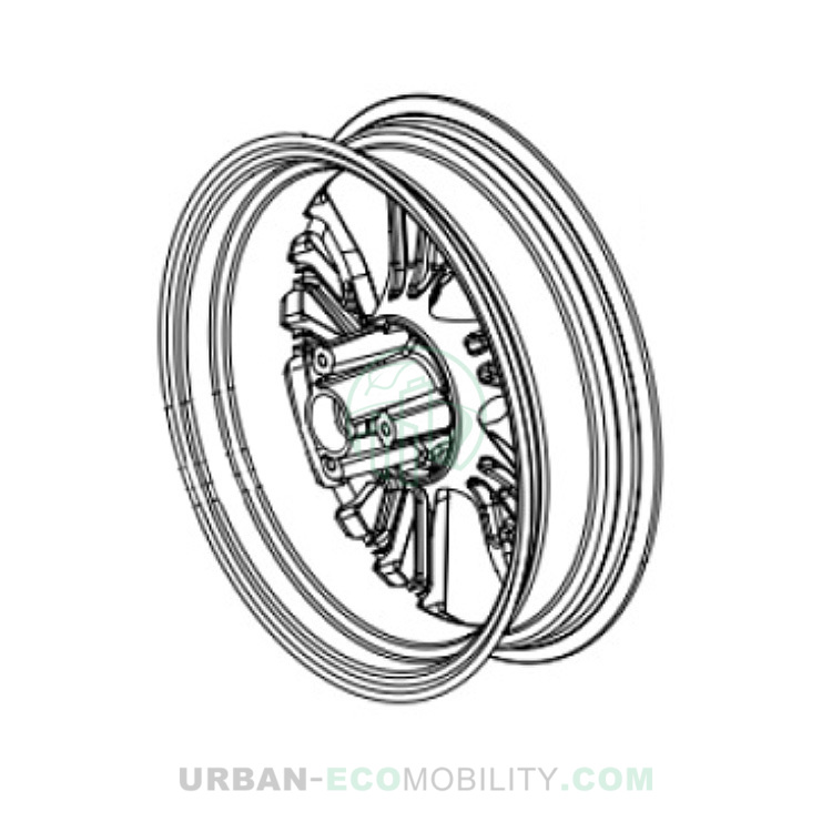 Front wheel rim 13 x 3,5 - SILENCE