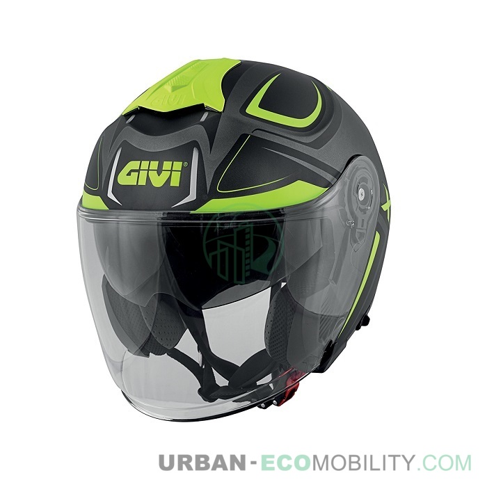 Casque X.22 Planet Hyper Titanium Mat / Noir / Jaune - GIVI