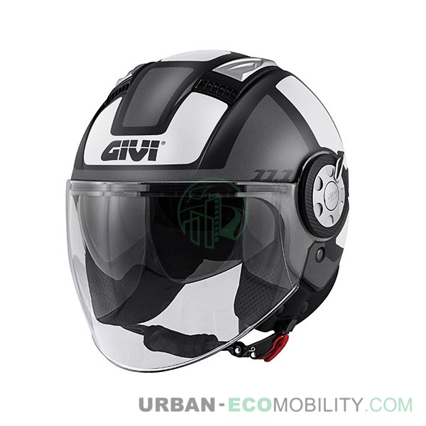 helmet 11.1 Air Jet-R Class Matt Black / Titanium / White - GIVI