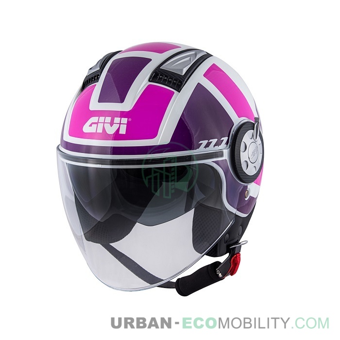 helmet 11.1 Air Jet-R Class Lady White / Pink / Purple - GIVI