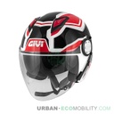 Casque 12.3 Stratos Shade Blanc / Noir / Rouge - GIVI