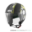 helmet 10.7 Mini-J Graphic Matt Black Camouflage - GIVI
