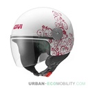 Casque 10.7 Mini-J Art Lady Blanc / Rose - GIVI