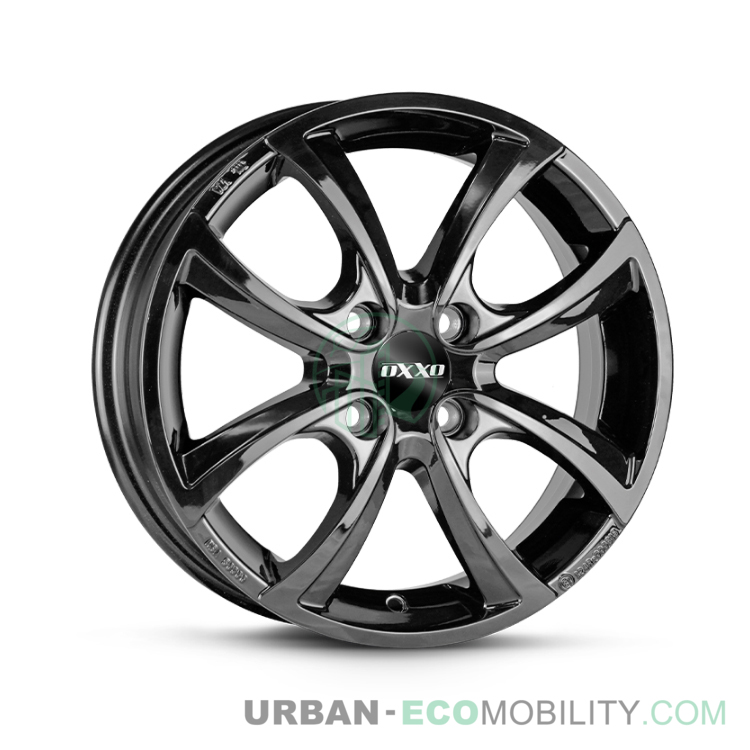 Jante Telesto Glossy Black 5,5x15 ET42 4x100 60,1 - OXXO