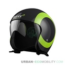 Jet helmet, green circle - SILENCE