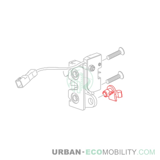 [SIL S01-22324-00] Closing cable fixing hook - SILENCE
