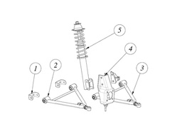 [TAZ ZZ26010040004] Bras de suspension inférieur gauche - TAZZARI