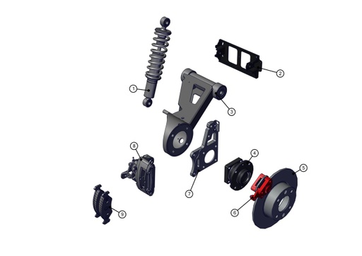 [TAZ ZZ26010090000] Right lower suspension arm - TAZZARI