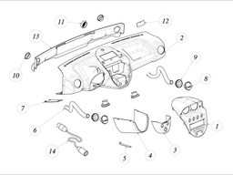 [TAZ ZZ2603007CM00] Réducteur de ventilation intérieure - TAZZARI