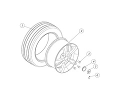 [TAZ ZZ26030160000] Wheel plug  with ZZ logo - TAZZARI