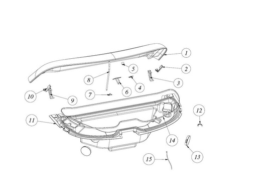 [TAZ ZZ2603058ZB00] Front hood lock hook - TAZZARI