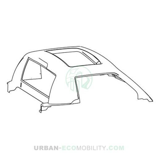 [TAZ ZZ26032209900] Black painted panoramic roof - TAZZARI