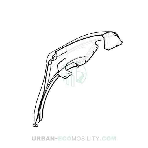 [TAZ ZZ2603421PL00] Left rear fender - TAZZARI