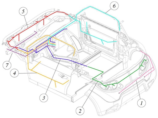 [TAZ ZZ26051351000] Parking sensor wiring - TAZZARI