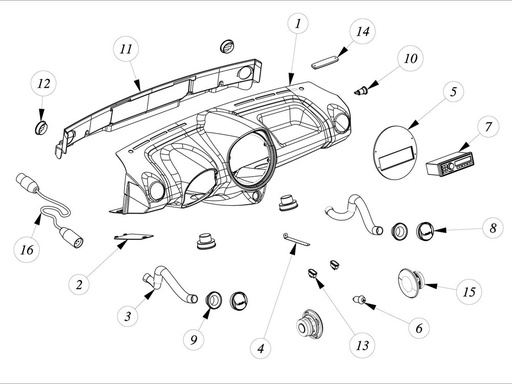 [TAZ ZZ2605158CM01] Car radio Calearo - TAZZARI