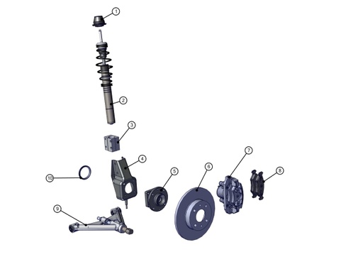 [TAZ ZZ2611073AL02] Front shock absorber locking pliers - TAZZARI