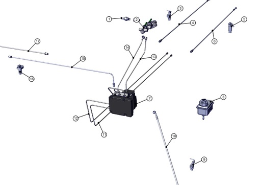 [TAZ ZZ3005118CM00] Rear right ABS sensor - TAZZARI