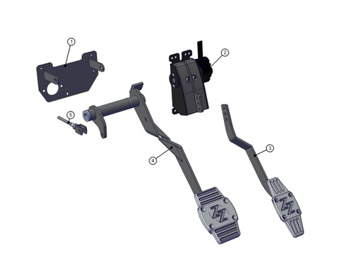 [TAZ ZZ30110240002] Brake pedal support - TAZZARI