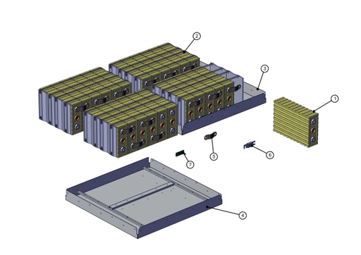 [TAZ ZZ3111012AL01] Boîtier de batteries droit - TAZZARI