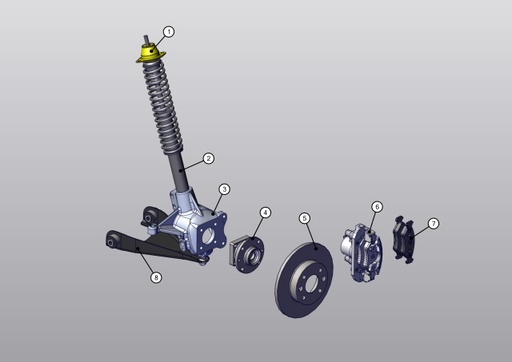 [TAZ ZZ34110040000] Front shock absorber - TAZZARI