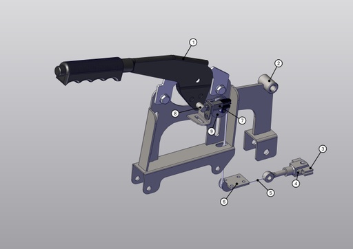[TAZ ZZ34A0023ZB00] Hand brake blocking part - TAZZARI