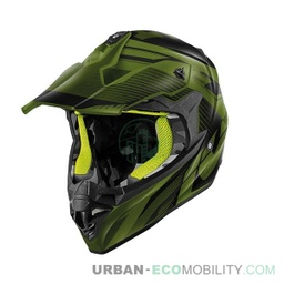 cross helmet 60.1 Fresh, black mat / military green / yellow - GIVI
