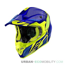 Casque cross 60.1 Invert Bleu mat / Jaune - GIVI