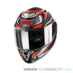 Casque 50.9 Atomic, Noir mat / Argent / Rouge - GIVI