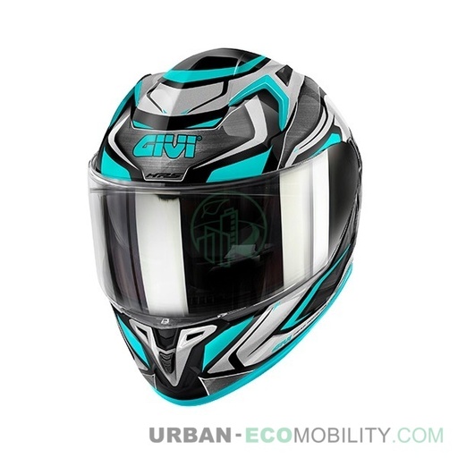 Casque 50.9 Atomic, Titanium / Argent / Bleu - GIVI