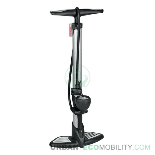[LAM 94217] Pompe en acier avec manomètre, 590 mm, diamètre 38 mm - LAMPA