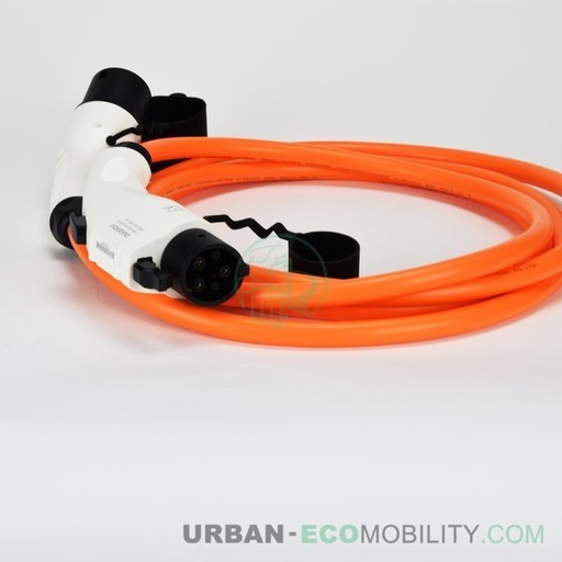 [SOO 2010-3030-32-6C] Type 1 - Type 2 Câble de charge 32A 1 phase 6m - DUOSIDA