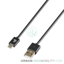 [LAM 8000692388068] Linea Essentials, Câble USB &gt; Micro USB - 100 cm - Noir - LAMPA