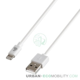 [LAM 8000692388075] Linea Essentials, Câble USB &gt; Apple 8 Pin - 100 cm - Blanc - LAMPA