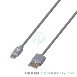 [LAM 8000692388167] Linea Essentials, Câble USB &gt; USB Type-C - 200 cm - Gris - LAMPA