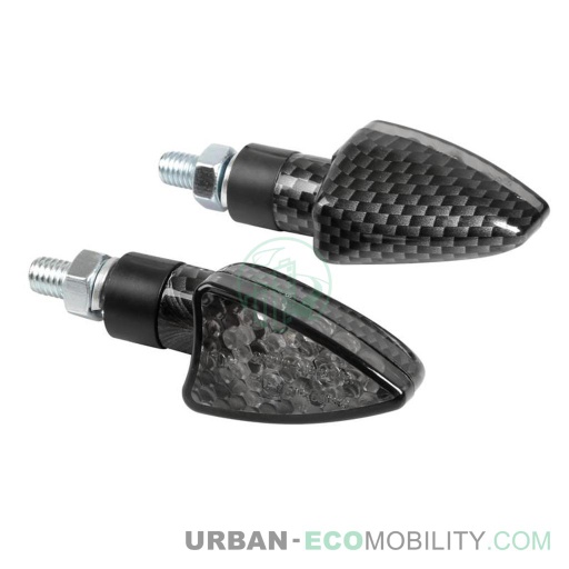 [LAM 90115] Arrow-2, clignotants à led - 12V LED - Carbone - LAMPA