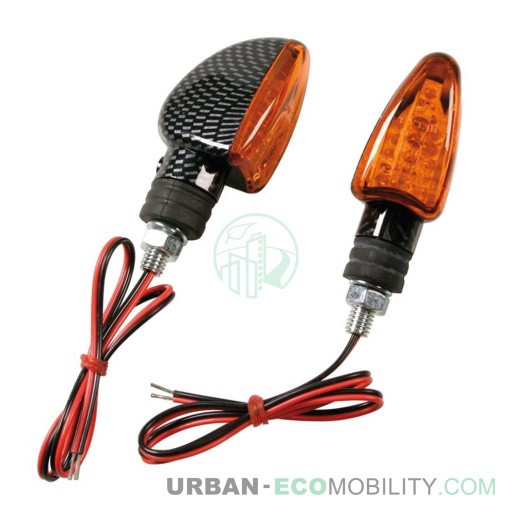 [LAM 90124] Arrow, clignotants - 12V LED - Carbone - LAMPA